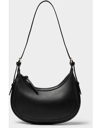 Simon's - Solid Small Rounded Shoulder Bag - Lyst
