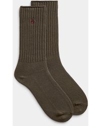 Polo Ralph Lauren - Signature Solid Ribbed Socks - Lyst