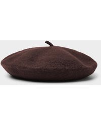 Simon's - Solid Wool Beret - Lyst