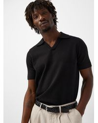 Le 31 - Heathered Knit Polo - Lyst