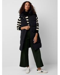 Contemporaine - Long Stretch Puffer Vest - Lyst