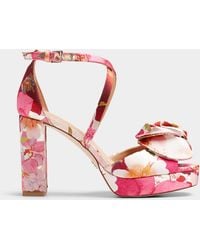 Ted Baker - Maddy Flowers Heeled Sandals Women - Lyst