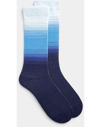 Hot Sox Ombré Blue Compression Sock