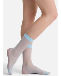Hue - Solid Sheer Socks - Lyst