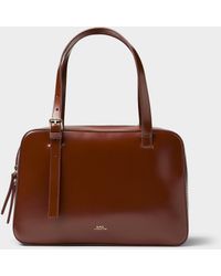 A.P.C. - Virginie Square Leather Bag - Lyst