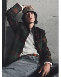 Djab - Felt Plaid Overshirt - Lyst