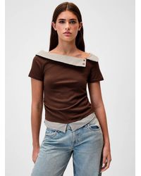 Twik - Layered Effect Checkered T - Lyst
