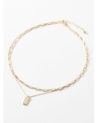 Simon's - Rectangular Pendant Double - Lyst