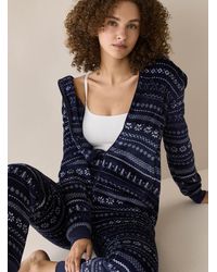 Miiyu - Pattern Soft Plush Lounge Onesie - Lyst