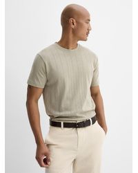 Lindbergh - Perforated Pattern Jersey T - Lyst