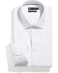 Le 31 - Geometric Jacquard Shirt Modern Fit Innovation Collection - Lyst