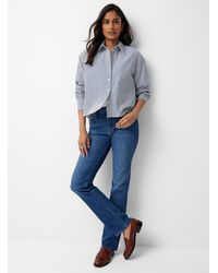 Mavi - Mid Blue Kendra Jean Fit: Straight Leg, Regular Rise - Lyst