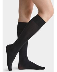 Simon's - Solid 50 Denier Knee - Lyst