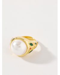 Casablancabrand - Pearl Signet Ring - Lyst