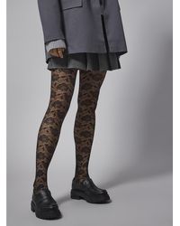 Simon's - Rose Lace Sheer Pantyhose Exclusive Collection From Italy - Lyst