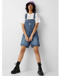 Levi's Utility Loose Overall in Blue | Lyst