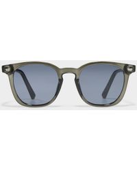 Le 31 - Kurt Translucent Rounded Sunglasses - Lyst