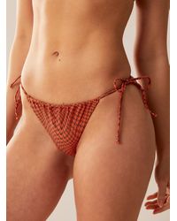 Rip Curl - Distorted Houndstooth Cheeky Bottom - Lyst