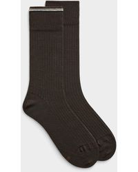 BOSS - Signature Stripe Ribbed Dress Socks 2 - Lyst