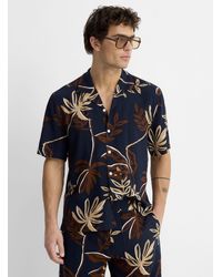 Le 31 - Traced Flower Camp Shirt Comfort Fit - Lyst
