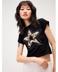 Twik - Fuzzy Leopard Print Star Fitted T - Lyst
