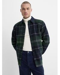 Le 31 - Check Felt Overshirt - Lyst