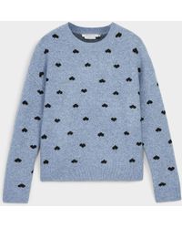 Contemporaine - Touch Of Wool Small Hearts Jacquard Sweater - Lyst