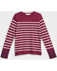 Contemporaine - Striped Slub Organic Cotton T - Lyst