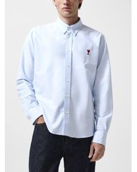 Ami Paris - De Coeur Oxford Shirt Unisex - Lyst