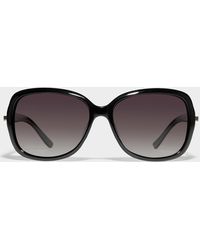 Simon's - Margot Polarized Oversized Rhinestone Sunglasses - Lyst