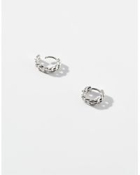 Simon's - Mini Link Hoops - Lyst