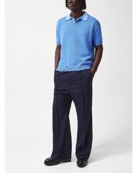 Marni - Pintucked Virgin Wool Flared Pant - Lyst
