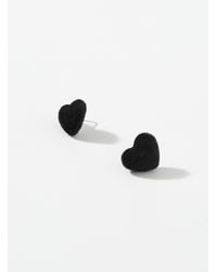 Simon's - Velvet Heart Earrings - Lyst