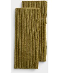 Simon's - Pure Wool Solid Wrist Warmers - Lyst