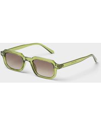 Simon's - Angular Rectangular Sunglasses - Lyst