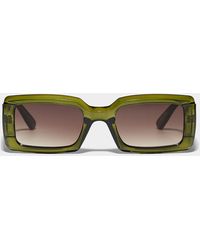 Simon's - Hazel Translucent Rectangular Sunglasses - Lyst