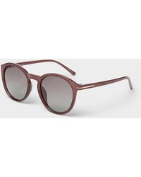 Simon's - Kim Polarized Round Sunglasses - Lyst
