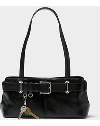 OSOI - Brocle Small Black Leather Shoulder Bag - Lyst