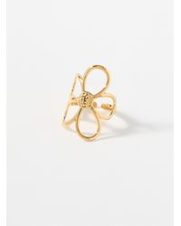 Simon's - Large Flower Open Ring - Lyst