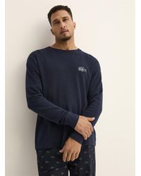 Lacoste - Embroidered Croc Logo Waffled Lounge T - Lyst