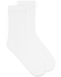 Simon's - Solid Comfortable Socks Made In Portugal - Lyst