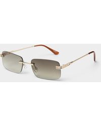 Simon's - Legacy Frameless Rectangular Sunglasses - Lyst