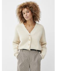 Contemporaine - Jewel Buttons Thick Knit Cardigan - Lyst