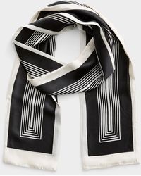 Simon's - Striped Satiny Double - Lyst
