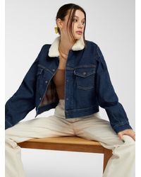 levi cropped denim jacket