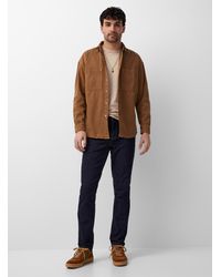 Le 31 - Ochre Topstitched Indigo Jean Stockholm Fit - Lyst