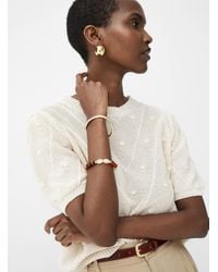Contemporaine - Embossed Polka Dot Pattern Puff - Lyst