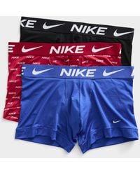 Nike - 3" Essential Micro White Logo Trunks 3 - Lyst