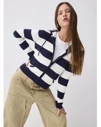Twik - Hooded Striped Zip - Lyst