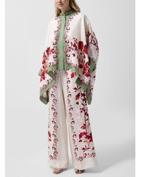 La DoubleJ - Woodland Placée Camouflage Pure Silk Palazzo Pant - Lyst